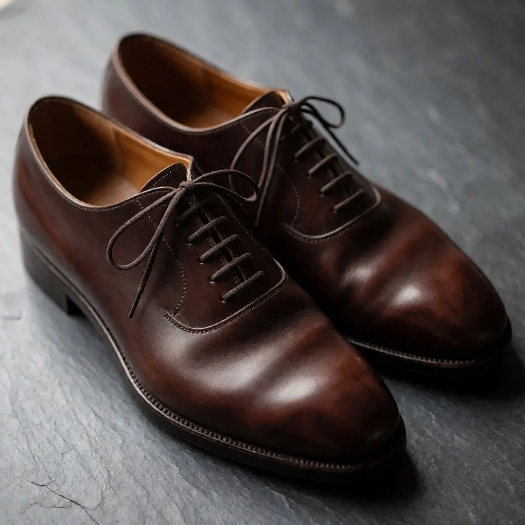 Glattlederne Herrenschuhe