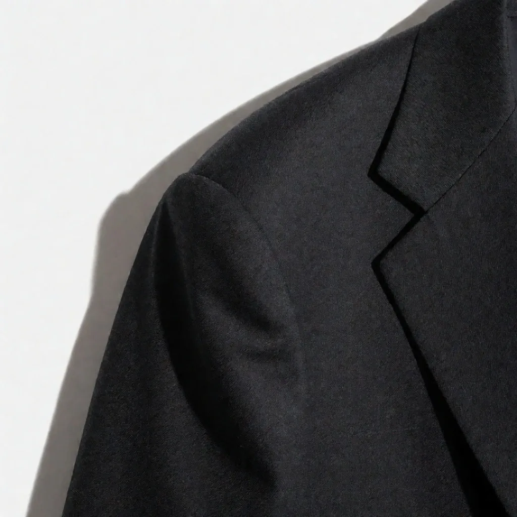 Schulternaht eines maßgeschneiderten Jackets