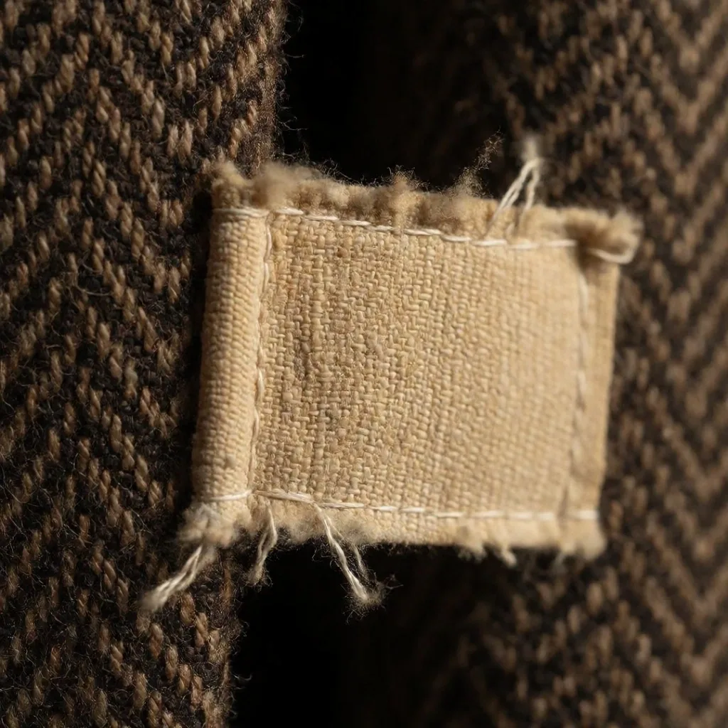 Scan eines alten Textil-Etiketts